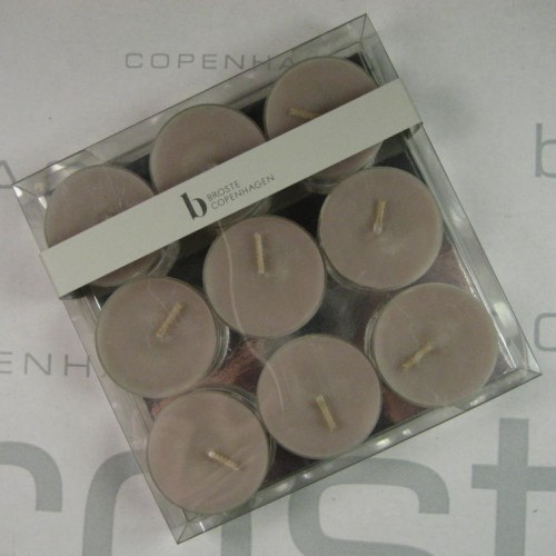 Broste Candles - Box of 9 x 4 Hour Linen Tealights